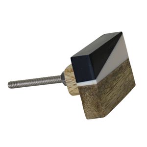 Pomo de piedra, pomo de puerta de madera y resina, pomos de armario y tirador de cajón de tocador de latón y el mejor precio de pieza, alta calidad - Product Image 1