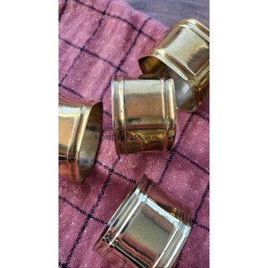 Modern Stylish Metal Casted Napkin <b>Ring</b> High Quality Customized Shape Stocked Wedding Party Usage Supplies India - Product Image 6