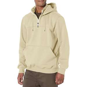 Sweat-shirt à capuche à manches régulières pour homme, ample, décontracté, d'hiver, avec fermeture éclair, en coton, tissu français - Product Image 3