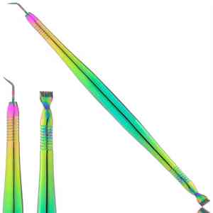 Prix usine Hexa Care Lash Lifter Outil 420 En Acier Inoxydable Léger Séparateur De Cils Précis Dentelé Aiguille Rainures Ascenseur - Product Image 1