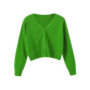 <b>Men's</b> Fashion Knitted Wool/Acrylic <b>Cardigan</b> V-Neck <b>Sweater</b> Button Embroidery Patchwork Pattern Breathable Quick Dry for Winter - Product Image 3