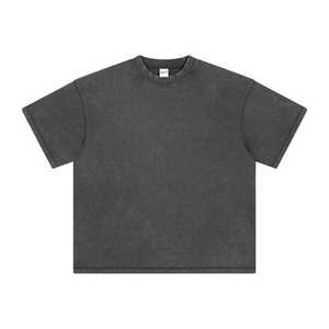 Ensemble t-shirt et short unisexe surdimensionné personnalisé de 2 pièces design hip hop ensemble t-shirt et short vintage délavés à l'acide pour hommes - Product Image 6