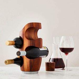 Porte-bouteille en bois écologique fabriqué à partir de matériaux naturels pour une organisation domestique durable - Product Image 4