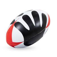 Logo personnalisé imprimé durable PVC doux au toucher pour enfants, ballon d'entraînement de rugby à haute rétention d'air pour usage promotionnel