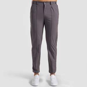 Pantalones Casuales GAI en Gris, Cintura Alta, Transpirables, de Pana con Tecnología Antiarrugas, Corte Ancho, Estilo Formal Holgado para Primavera - Product Image 2