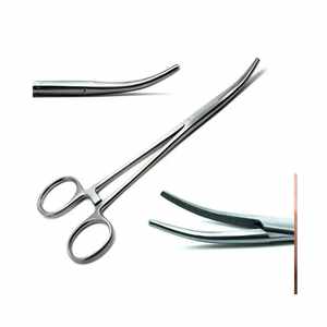 Pinces chirurgicales courbées à bas prix en gros, pinces hémostatiques manuelles, pinces mélangeuses en acier inoxydable, ensemble d'instruments chirurgicaux pour usage général - Product Image 1