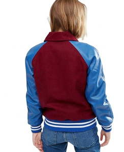 แจ็กเก็ตผู้ชายผู้หญิงปักลายตัวอักษร, แจ็กเก็ตเบสบอลสำหรับฤดูใบไม้ร่วงและใบไม้ร่วง - Product Image 3