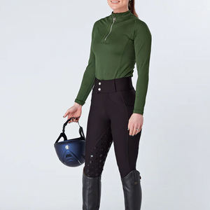 Chemise d'équitation pour femme, haut d'équitation respirant à manches longues, t-shirt d'équitation léger et extensible pour l'entraînement et la compétition - Product Image 5