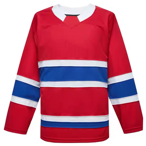 Maillot de hockey sur glace personnalisé respirant à séchage rapide, impression par sublimation, 100 % polyester, 2026 - Product Image 2