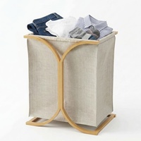 Panier à linge en bambou pour la maison, la salle de bain, le rangement des vêtements sales