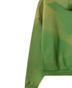 Venta al por mayor No String Heavyweight 100% algodón 560gsm French Terry Hoodies doble capa ácido Vintage desgastado lavado con capucha - Product Image 3