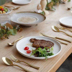 Juego de Cubiertos de Oro con Mango Martillado, Ideal para Restaurantes de Alta Cocina, Hoteles, Decoración de Mesa Elegante y Eventos en el Hogar - Product Image 4