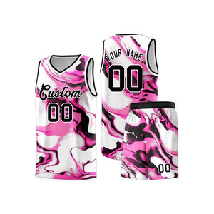 Ensemble d'uniformes de basket-ball à séchage rapide de haute qualité pour hommes, vêtements de sport grande taille au design unique - Product Image 4