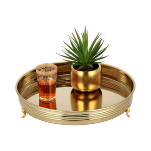 Antique World Overseas High Quality Wooden <b>Rectangle</b> Serving Tray Designer Metal Handle Polished Finish Lightweight Decorative - Product Image 6