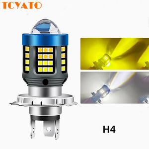 Nieuwe 9-80V Ba20d P15d Led Rijden Mistlampen High <span class=keywords><strong>Lo</strong></span> Beam Geel En Wit Motorfiets Koplampen Voor Scooters - Product Image 1