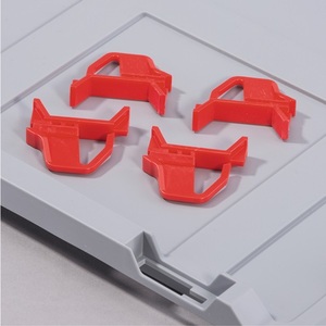 Red Sliding <b>Lock</b> for Allit Slip-On Lids-Secure Fastener - Product Image 1