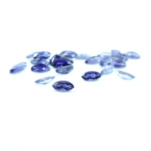 Iolite ธรรมชาติเหลี่ยมเพชรพลอยรูปร่างอัญมณีขนาดสอบเทียบ - Product Image 1