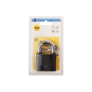 Cadenas à manille en fer YALE Y111B/38/121/1, noir (emballage blister) - Product Image 1