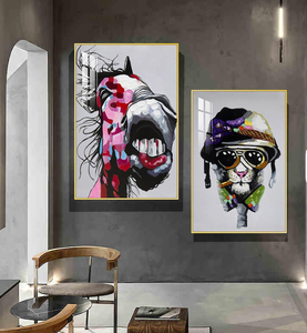 Pinturas Modernas de Animales, Arte Abstracto para Pared, Lienzo Impreso, Cuadro Decorativo para Sala de Estar y Dormitorio - Product Image 1