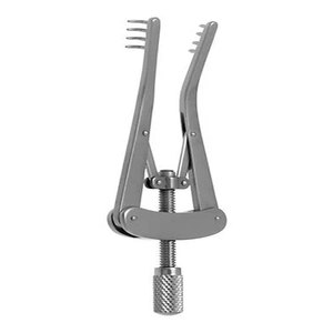 Retractor Autoajustable Alm 4x4 con Puntas Semisafiladas de Acero Inoxidable, Instrumentos Quirúrgicos de Plástico, Base Metálica PE-ASR-0004 CE - Product Image 1