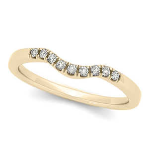 Ensemble de mariage en or jaune 14 carats avec halo de diamants circulaires, bague et alliance 0,60 ct - Product Image 3