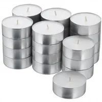 Bougies chauffe-plat décoratives blanches non toxiques en paraffine, vente en gros, lot de 5 heures, pour la maison, les mariages et les remises de diplômes