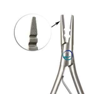 Pince d'extension de cheveux avec 2 trous et poignée à ressort à double lame Pince d'élimination des perles de cheveux en acier inoxydable de qualité supérieure - Product Image 3