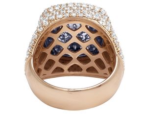 Customized Luxury Fine Hip Hop Iced Out In 925 Sterling <b>Silver</b> Moissanite Diamond Custom <b>Ring</b> for <b>Men</b> - Product Image 5