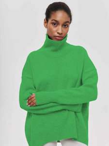 Nouveau Pull de Soirée <span class=keywords><strong>Femme</strong></span> 2026 EU/US - <span class=keywords><strong>Col</strong></span> <span class=keywords><strong>Roulé</strong></span> Tendance (Slim Fit), Tricot Ample Automne Hiver, Meilleure Vente - 3 - Product Image 2