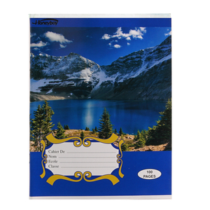 Cahier à grille français personnalisable Pages de règles françaises marginales à couverture souple mince, parfait pour l'écriture <span class=keywords><strong>cursive</strong></span> - Product Image 2