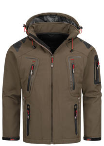 Musthave Polyester High Quality Softshell Zipper Hooded Jacket Men Indemand Outwear <b>Water</b> & Windproof Jacket With Custom Logo - Product Image 4