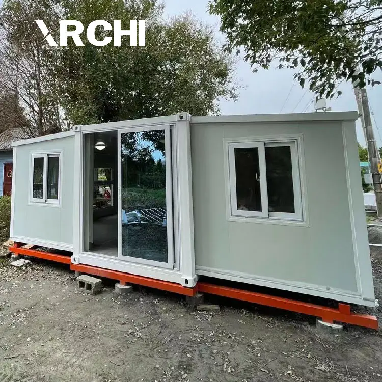 Archi Container House Solar Powered Container House On The See 30 Ft Expandable Container House