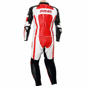 Combinaison de moto en cuir tricolore Rucati Corse - Product Image 2