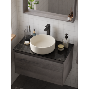 Grifo Mezclador Monomando para Lavabo HERA 8302 Negro Mate, Diseño Innovador de Palanca para un Aspecto Moderno - Product Image 3