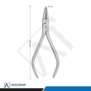 Alicate Curvo de Ortodoncia con Puntas de Carburo de Tungsteno Dentadas, Herramienta de Precisión para Sujetar Alambres de Arco, Instrumento Dental para Doblar - Product Image 4