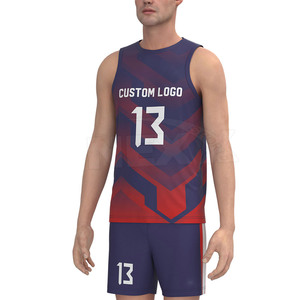 Maillot de volley-ball respirant à sublimation, couleur unie, 100% polyester, logo personnalisé, unisexe, haute qualité, service OEM SPORTS - Product Image 5