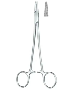 Mango de titanio Manual ergonómico Soporte de aguja de disección Agarre delicado de doble acción Material de acero inoxidable de alta calidad para - Product Image 5