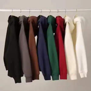 Sweat-shirts à capuche unisexes surdimensionnés en coton 100% de haute qualité, anti-rétrécissement, avec fermeture éclair, 650 g/m², streetwear, survêtements, denim - Product Image 5