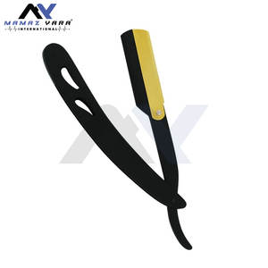 Navaja de Barbero de Acero Inoxidable con Hoja Reemplazable, Navaja Recta con Bloqueo Oscilante, Mango de Acero de Color Personalizado, Herramienta de Afeitado Profesional - Product Image 2