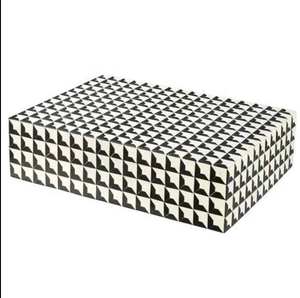 Artisanat indien MDF Boîte à bijoux de luxe Incrustation d'os Poli Real Touch Couleur naturelle Nautique Love Style Home Decoration Inc - Product Image 2