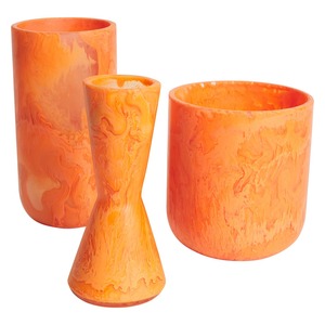 Vase en résine pour décoration intérieure moderne multicolore petit vase de sol nordique créatif art déco mariage décoration intérieure - Product Image 4