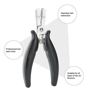 Outil d'extension de cheveux professionnel-Pince pour micro anneaux perles matériau en acier inoxydable micro reliure à anneaux - Product Image 4
