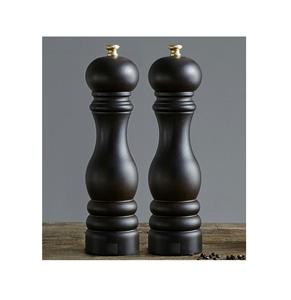 Ensemble de porte-sel et poivre en laiton fini or antique pour une cuisine de luxe et une organisation de table - Product Image 2