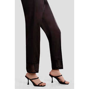 Pantalones de Traje para Mujer de Cambray Bordado Sin Costuras TR-42009 - Product Image 3