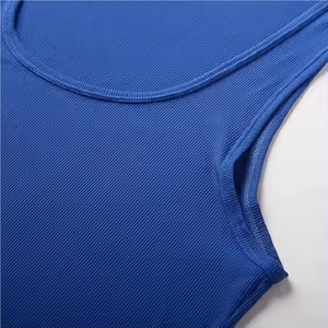 Singlet pour homme de haute qualité, extensible, respirant, léger, en polyester et élasthanne, sans manches, imprimé par sublimation personnalisée - Product Image 4