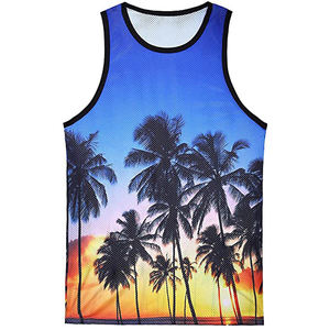 Men's 100% Organic Cotton Knitted Rib Tank Top Casual Gym Surf Soft Breathable Fitness Summer <b>Travel</b> <b>Washed</b> - Product Image 3