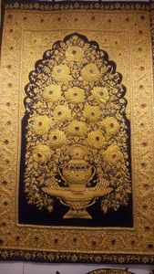 ผ้าปักลายซารีรูปสี่เหลี่ยมผืนผ้าสำหรับตกแต่งบ้าน เป็นมิตรกับสิ่งแวดล้อม ทนทาน ผลิตจากผ้าฝ้าย 100% - Product Image 3