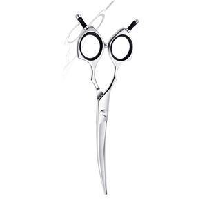 กรรไกรตัดขนแบบมีดโค้ง7 "กรรไกรตัดขนสัตว์เลี้ยงแบบเงียบออกแบบได้ตามต้องการ - Product Image 2