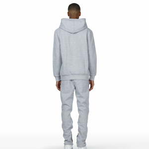 2025 Custom OEM Men's High Quality 340gsm Winter Plus Size Tracksuit Hip Hop Heavyweight Boxy <b>Hoodie</b> <b>Plain</b> Screen Printing Logo - Product Image 2