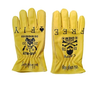 Guantes de cuero de vaca antideslizantes duraderos, guantes de seguridad genuinos para hombres y mujeres, guantes de seguridad de trabajo de cuero, industria del cuero - Product Image 1
